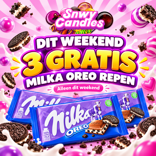 3x Gratis Milka Oreo 100g (THT 11 November 2026) (Max 1 per klant)