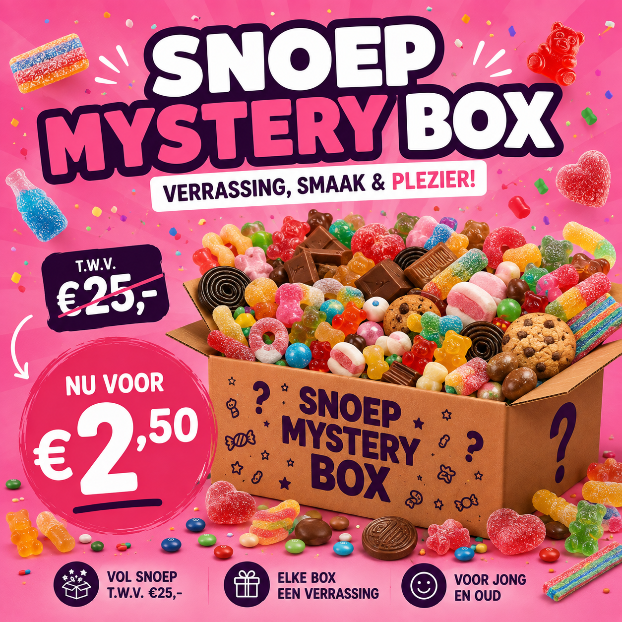UITVERKOOP MYSTERYBOX 25,-