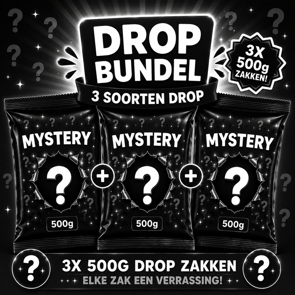 Mystery Drop Bundel (3x 500g)