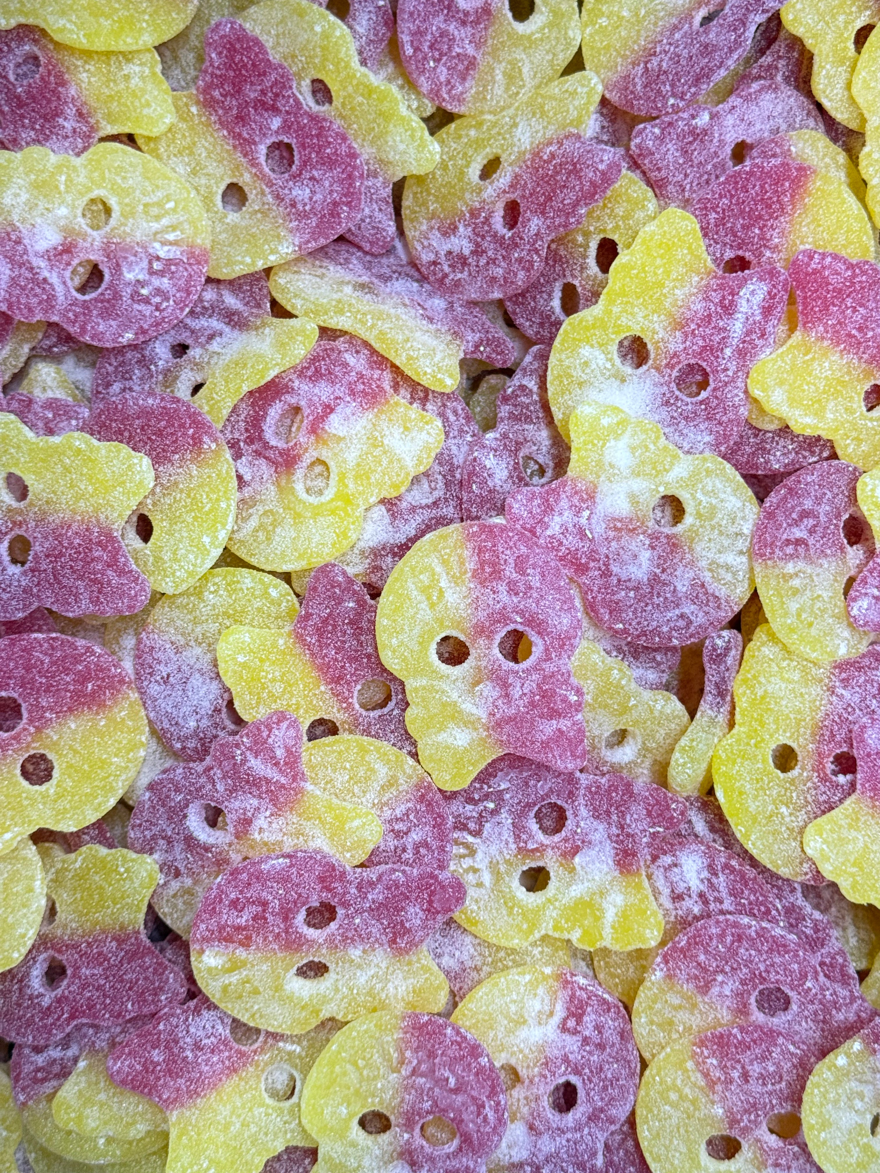 Snwy Bubs Sour Lemon Raspberry Skulls