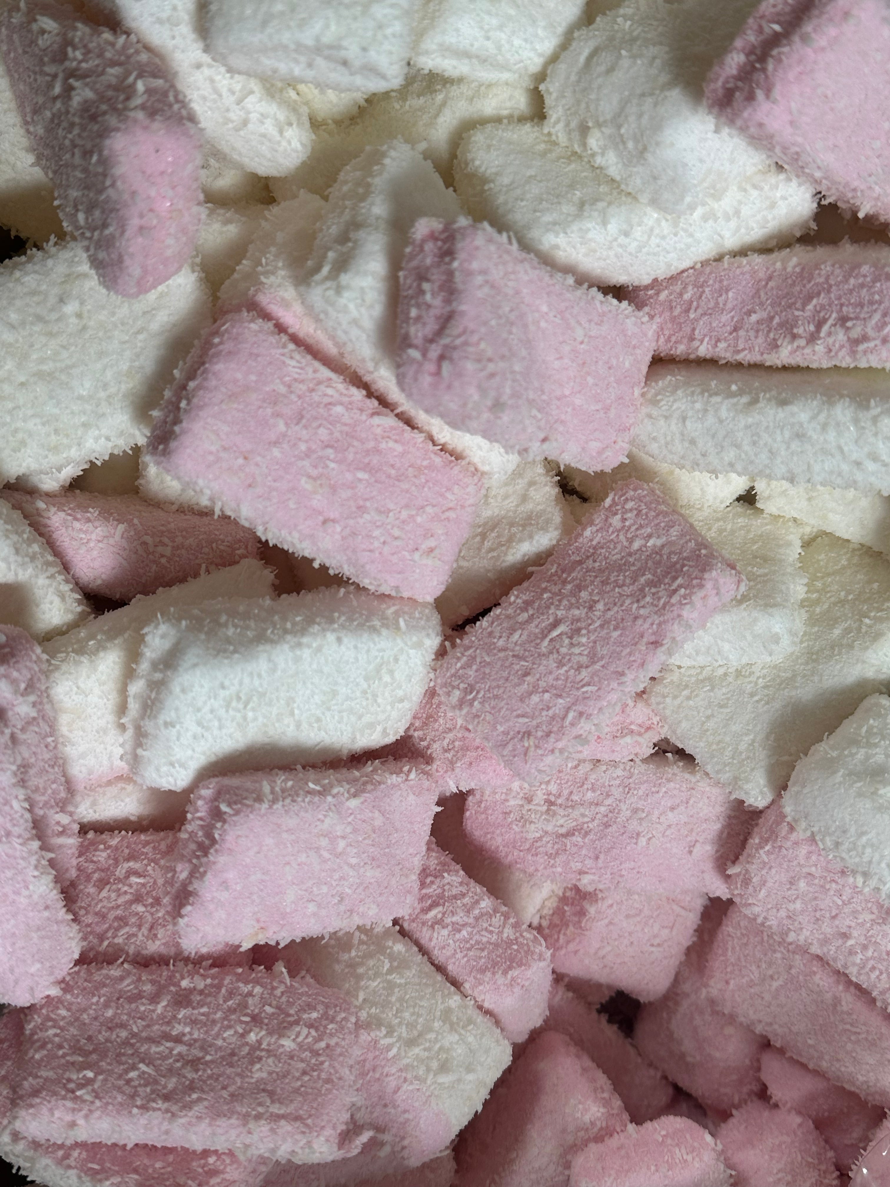 Snwy Kokos Fleece Spek Wit / Roze