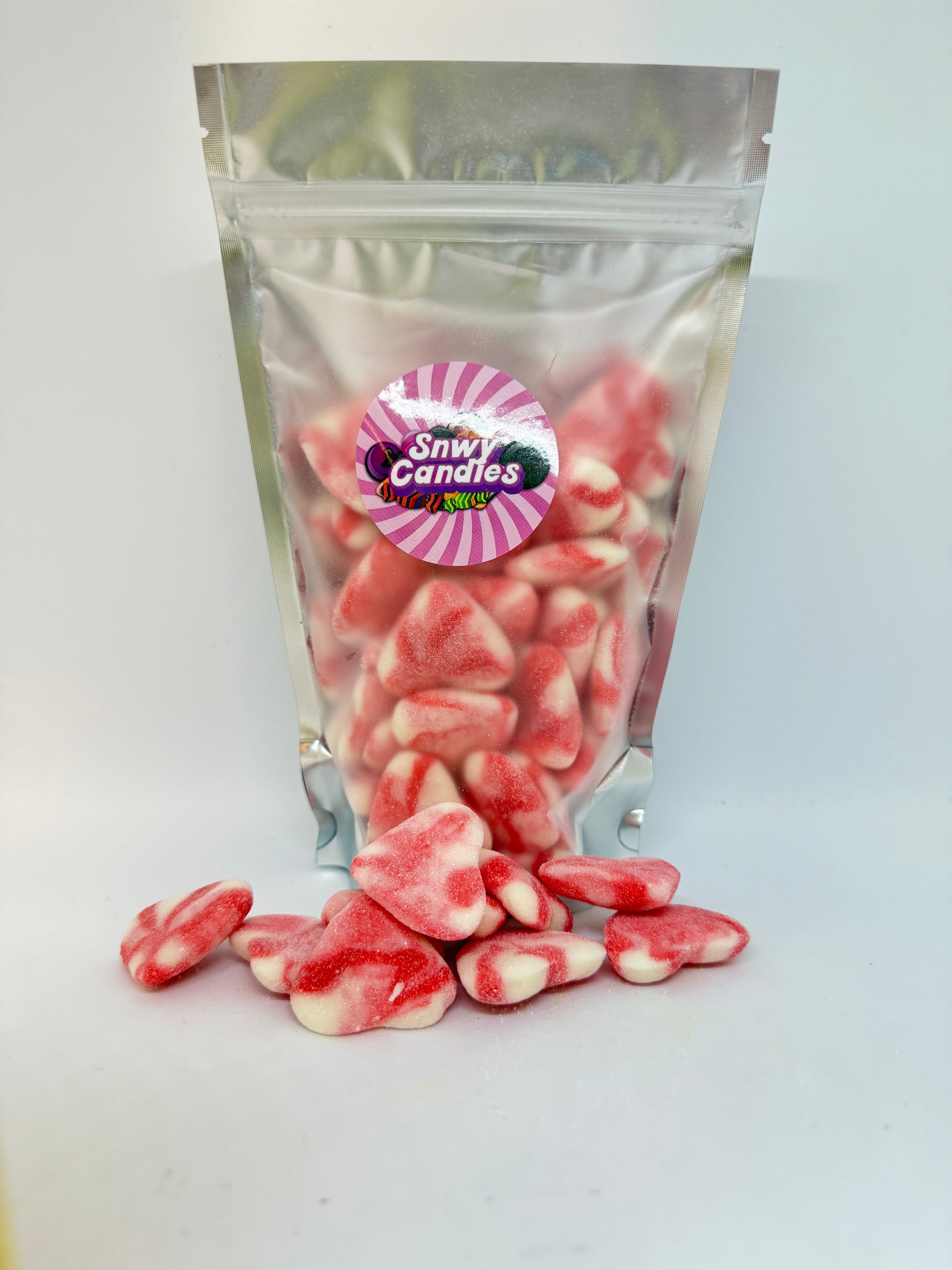 Snwy Pink Twist Hearts