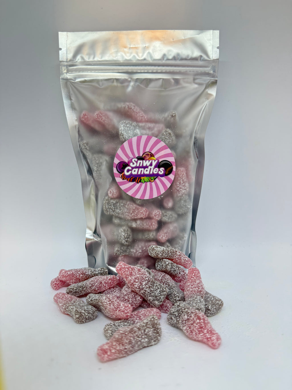 Snwy Sour Cherry-Cola Bottles