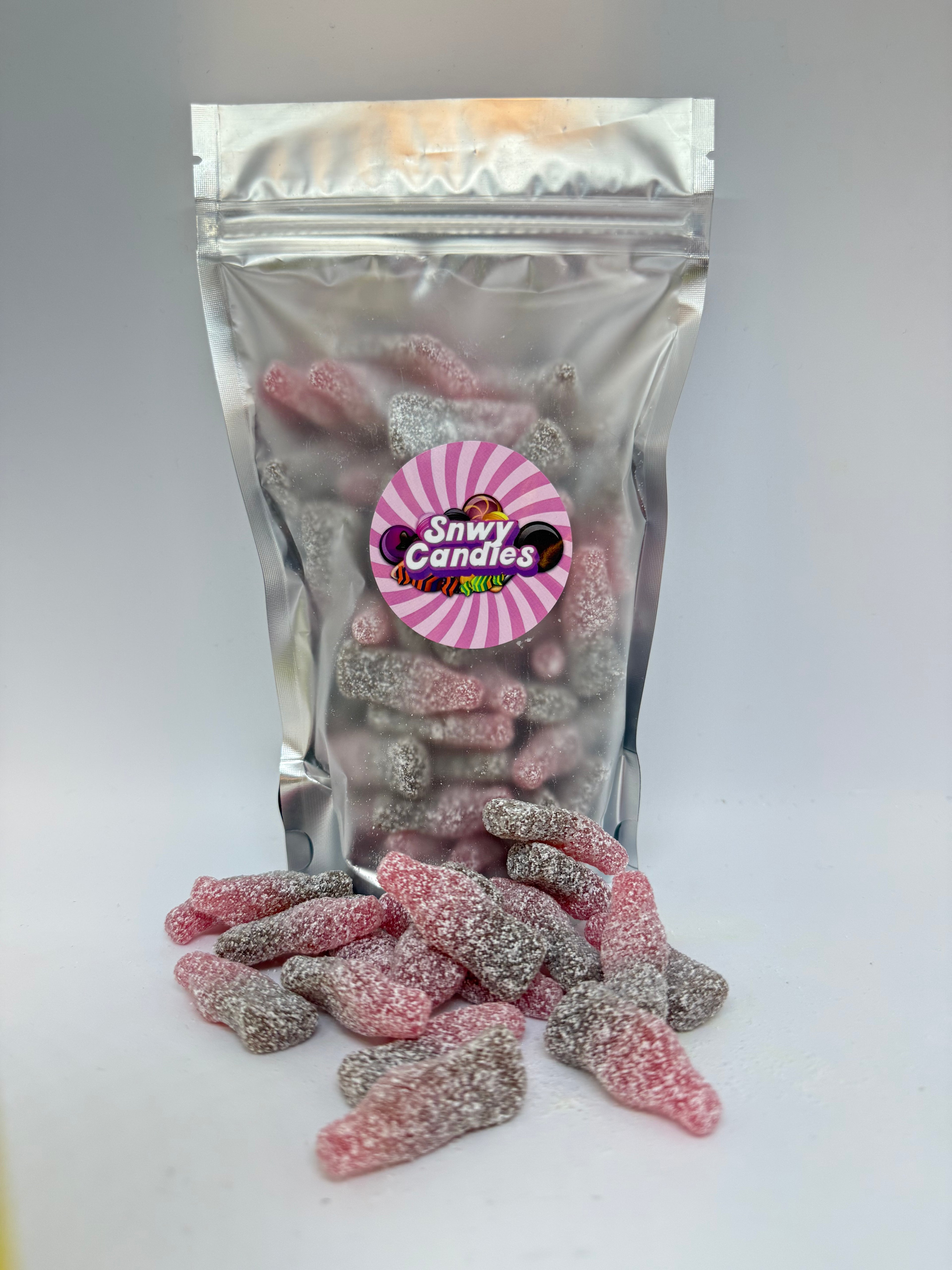 Snwy Sour Cherry-Cola Bottles