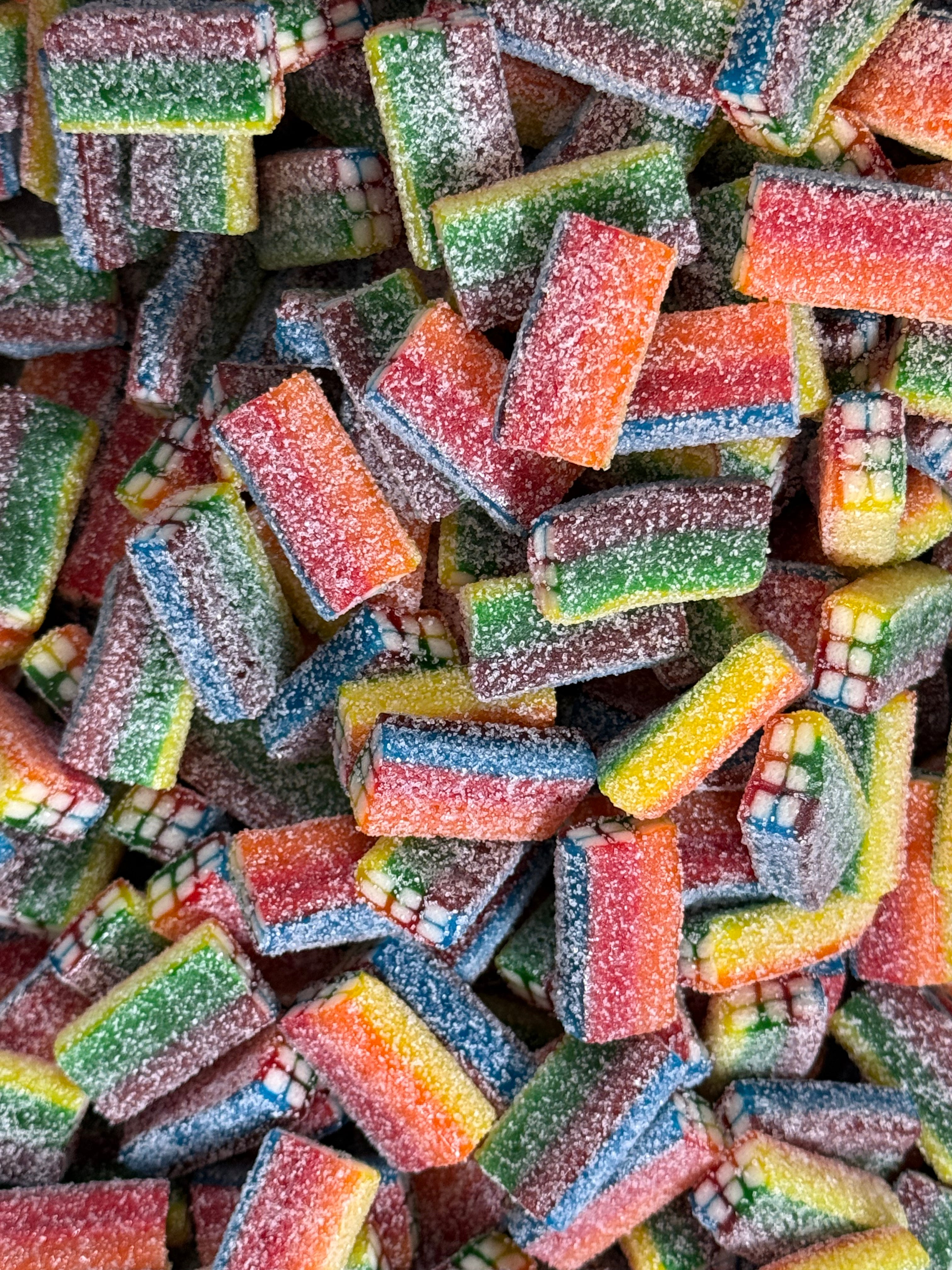 Snwy Sour Rainbow Bricks
