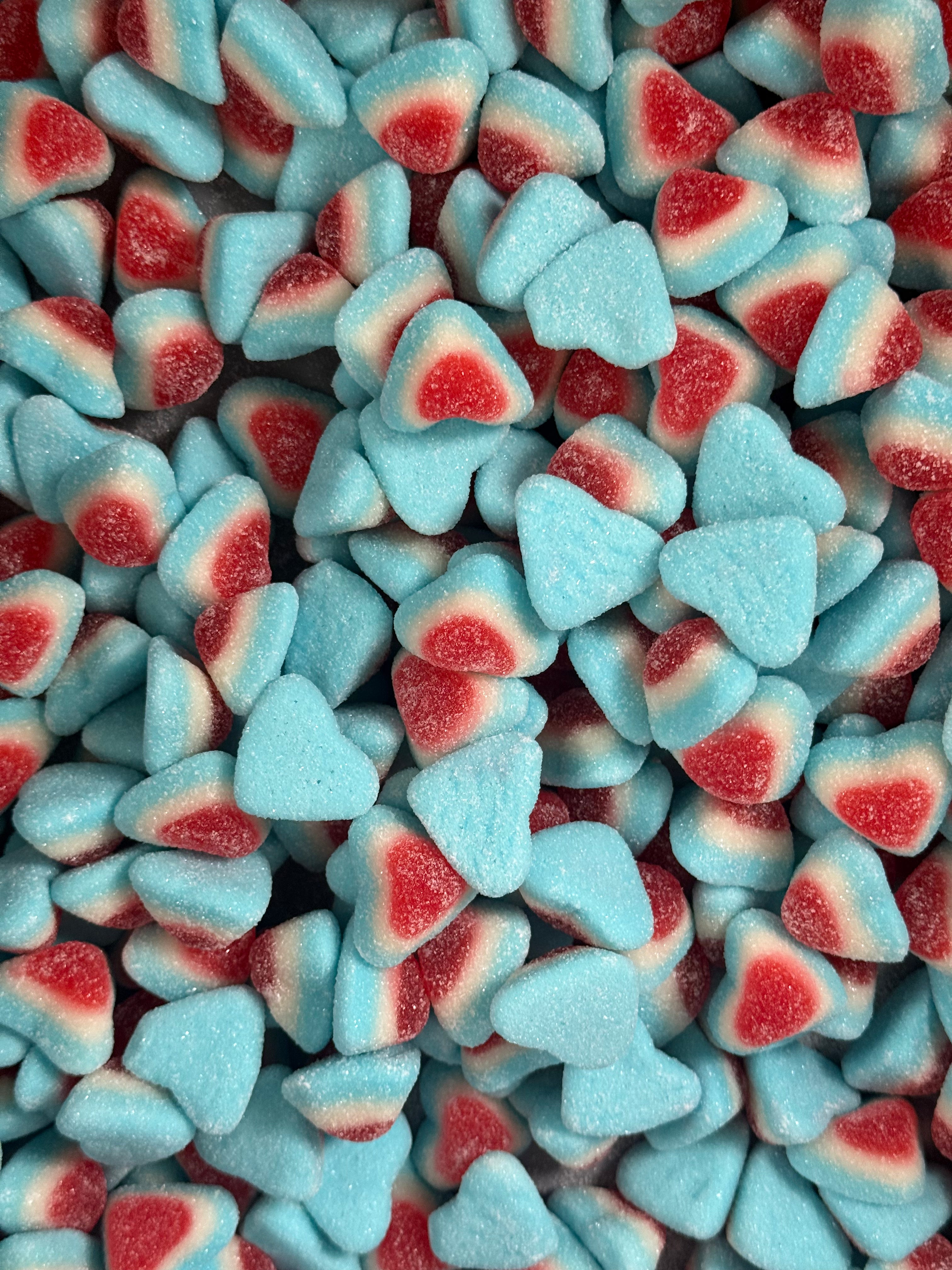 Snwy Sugared 3D Hearts