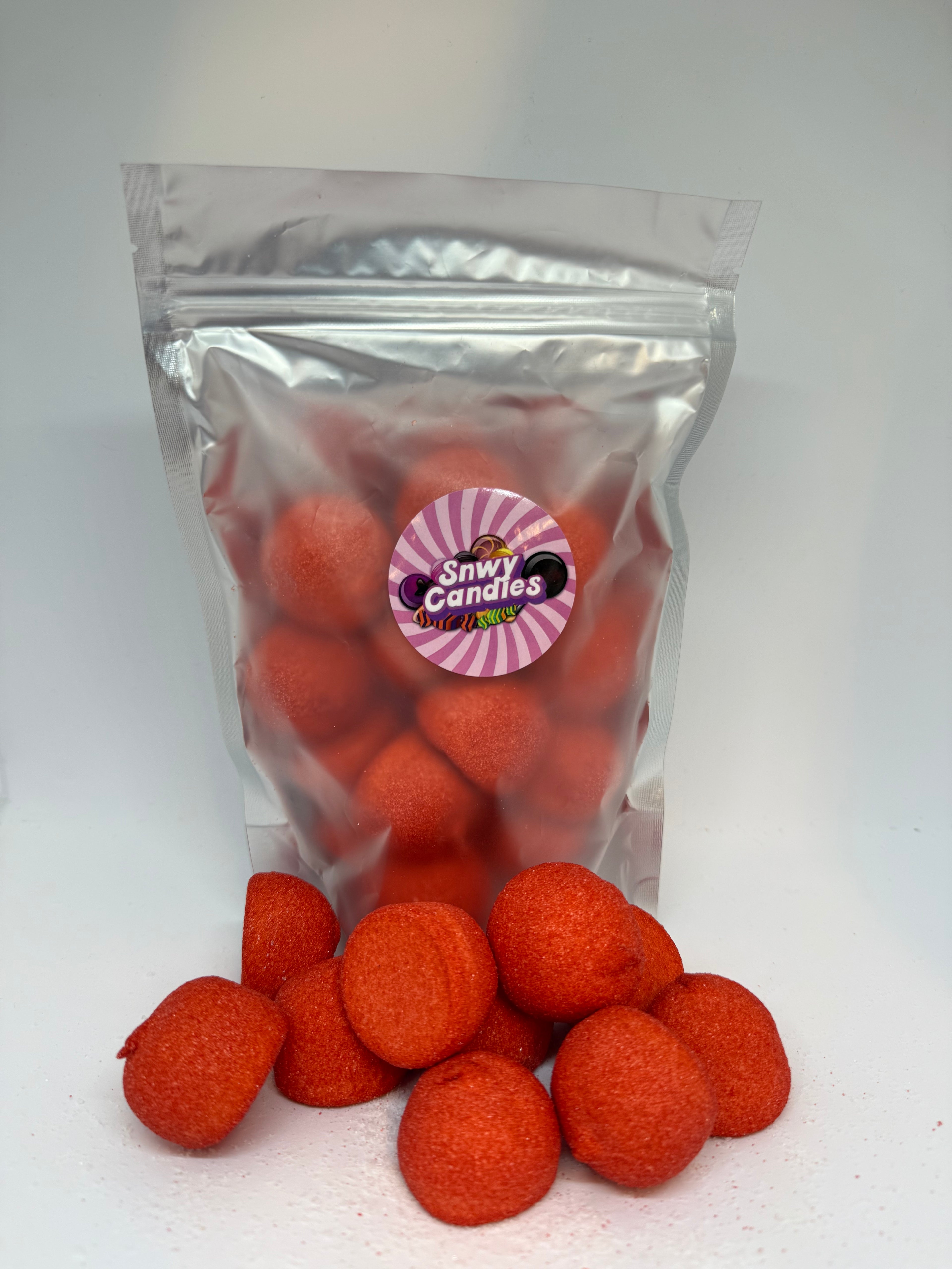 Red Soft Fluffy Marshmallows