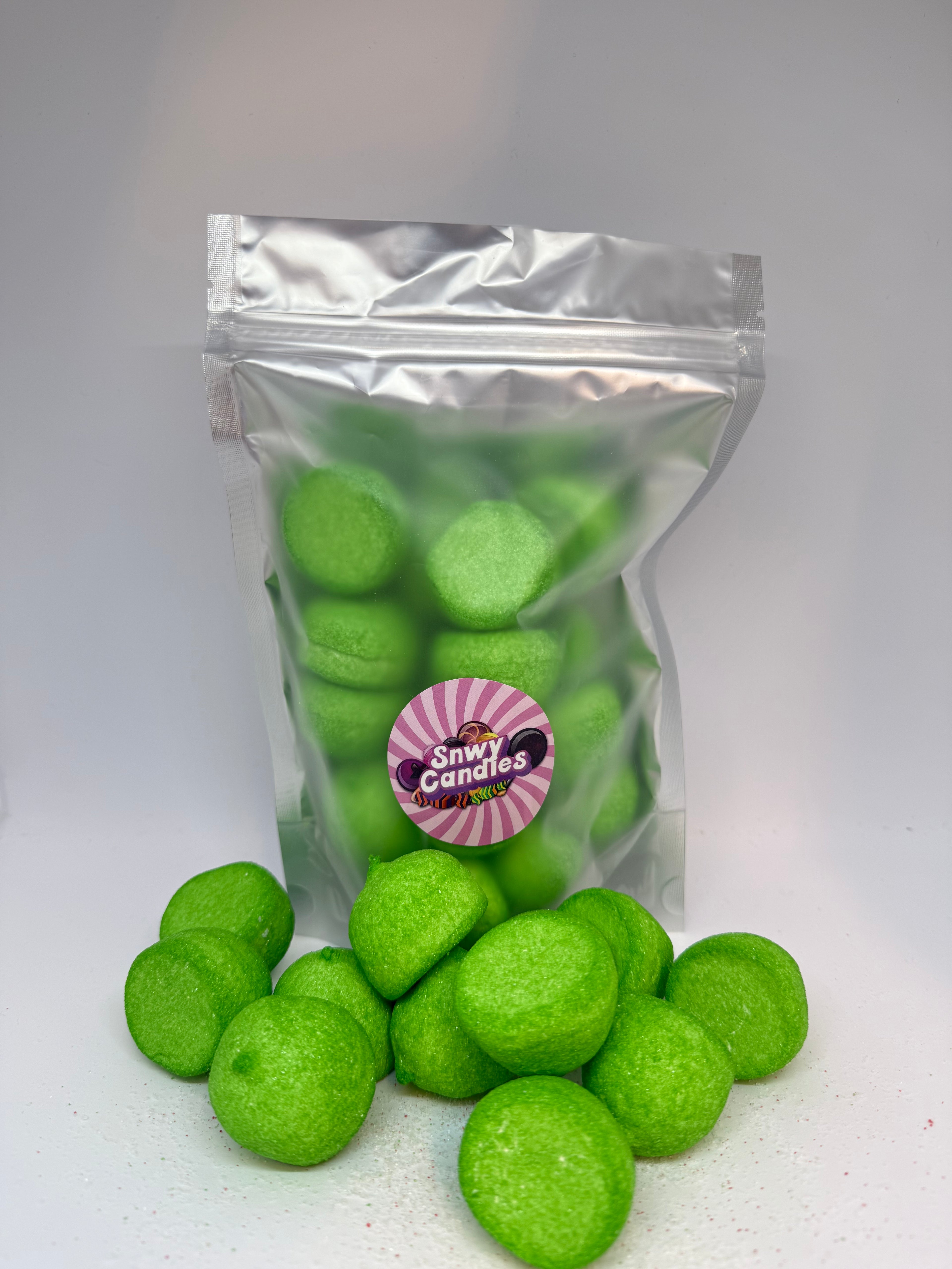 Green Soft Fluffy Marshmallows