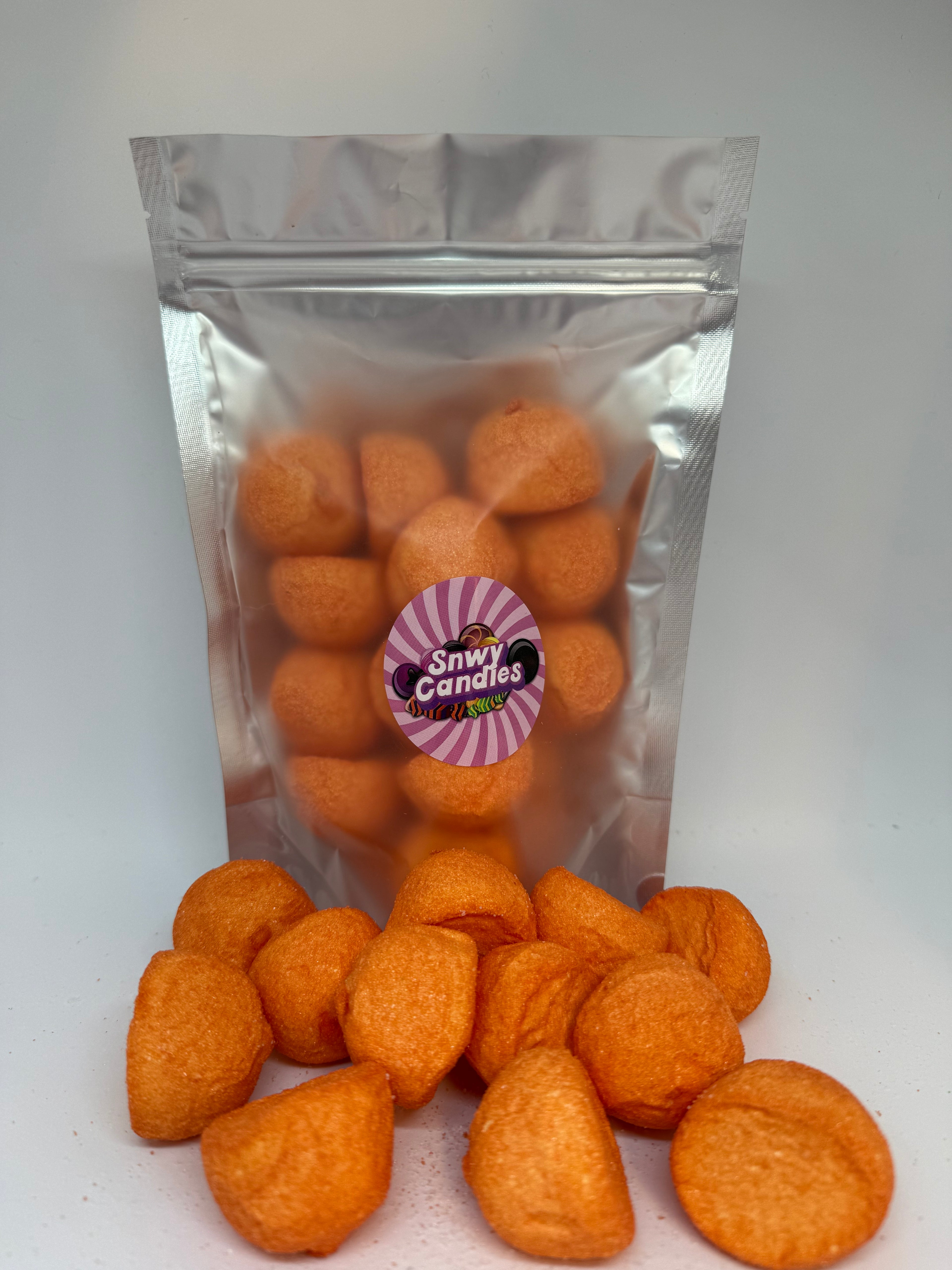 Orange Soft Fluffy Marshmallows