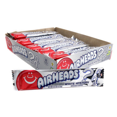 HELE DOOS (36st) Airheads White Mystery THT 08/2025 (GEEN MAX AANTAL PP!)