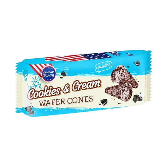 American Bakery Cookies & Cream Wafer Cones
