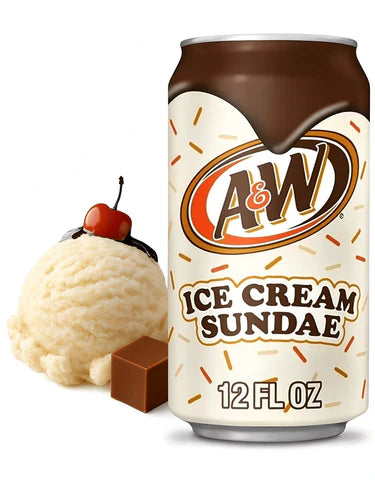 A&W Ice Cream Sundae Soda 355ml
