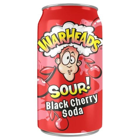 Warheads Black Cherry Sour Soda